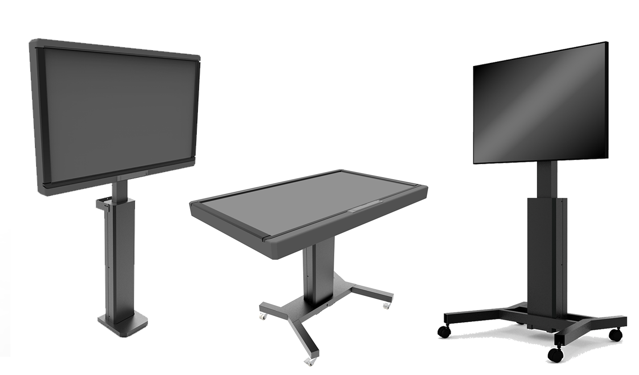 Soportes motorizados para monitores · Nova gamma suports motoritzats per monitors