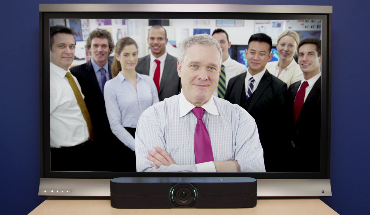 cámara con audio integrado para videoconferencias